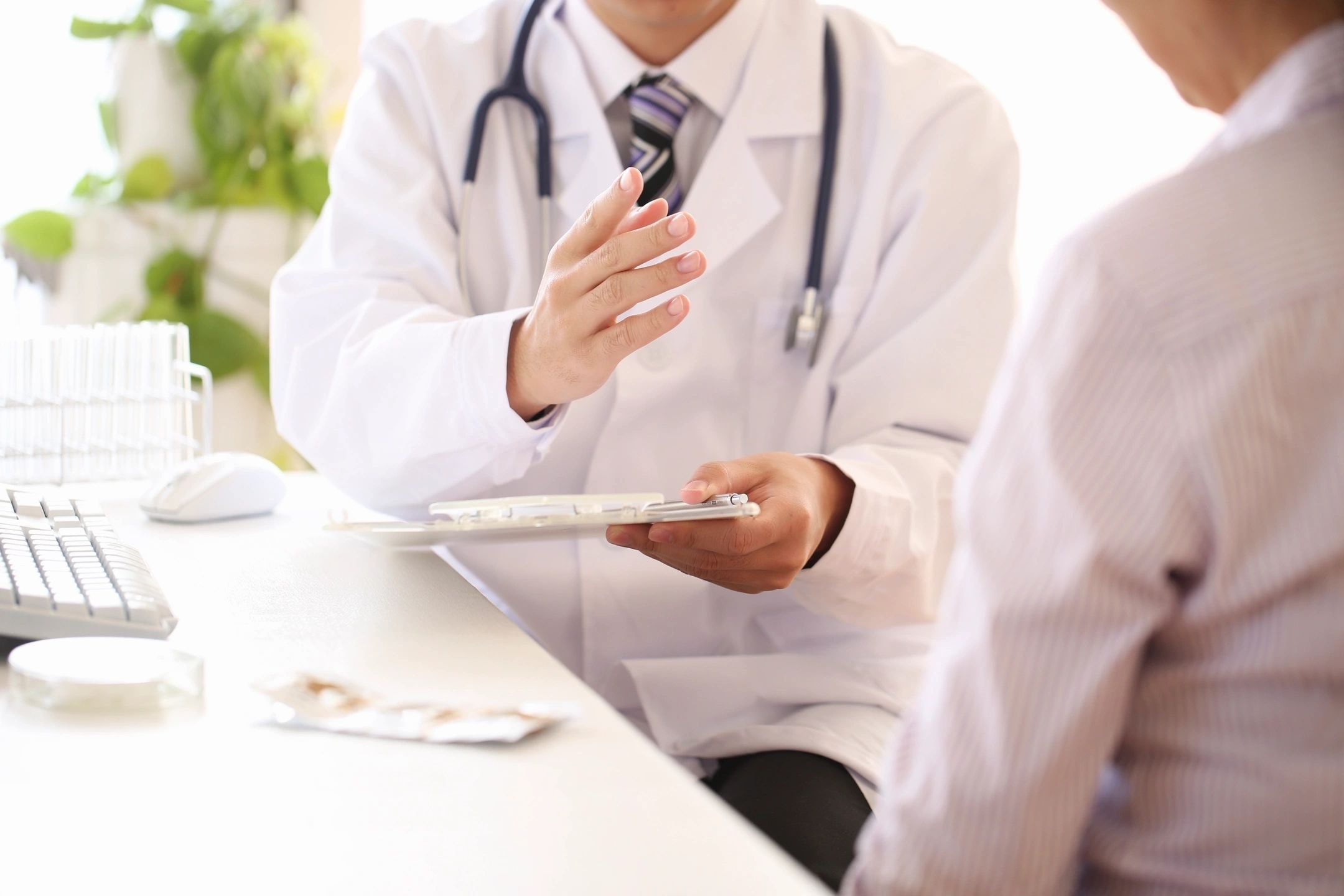 Doctor consulting with a patient